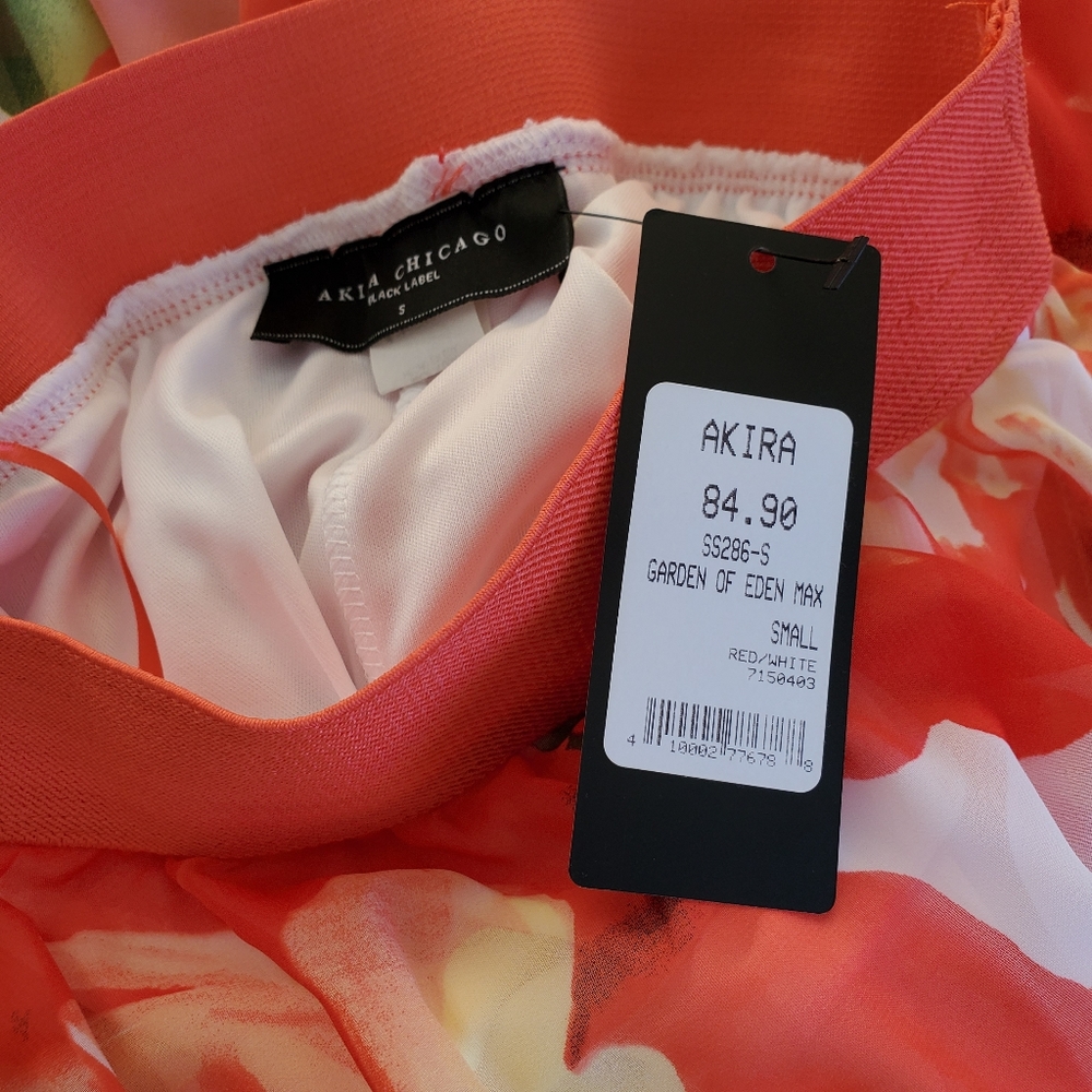 NWT AKIRA Garden of Eden Maxi Skirt Size Small - Picture 8 of 10